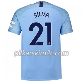 Koszulka Manchester City Silva 21 Główna 2018-2019 - Koszulki Piłkarskie